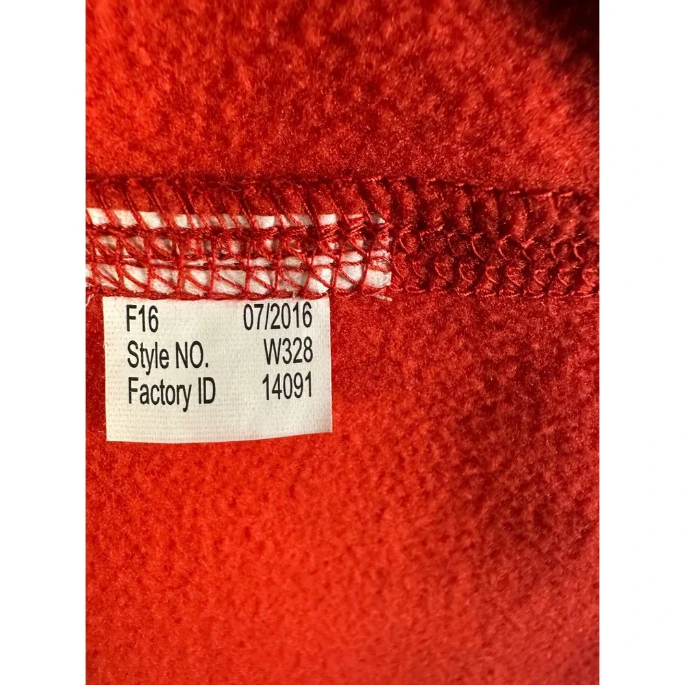 Majestic Therma Base MLB‎ Authentic Red Quarter Zip Pullover Fleece Mens XL W328